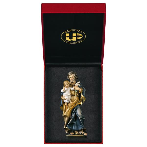 Hl. Josef mit Kind und Lilie + Etui Exclusive Hl. Josef mit Kind und Lilie + Etui Exclusive