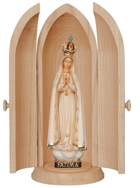 Nische mit Madonna von Fatima Krone