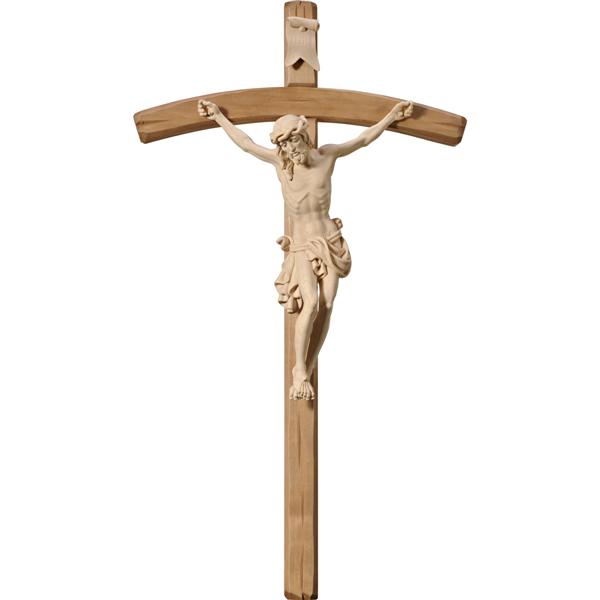 Barockchristus mit Kreuz gebogen Barockchristus mit Kreuz gebogen