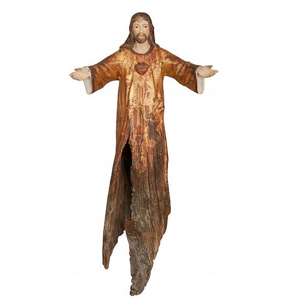 Herz Jesus Wurzelschnitzerei Herz Jesus Wurzelschnitzerei