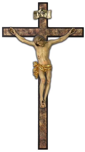 Kruzifix Tacca mit Kreuz gerade antik