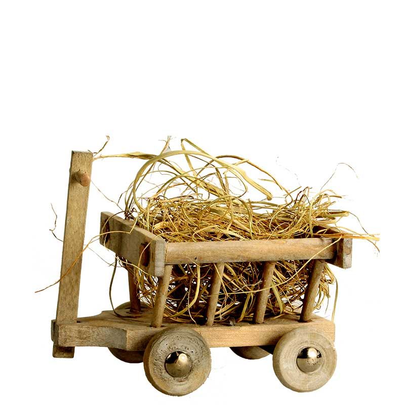 Leiterwagen gebeizt mit Heu Leiterwagen gebeizt mit Heu