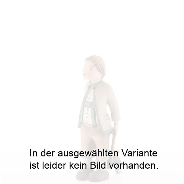 Bub mit Spielkarren