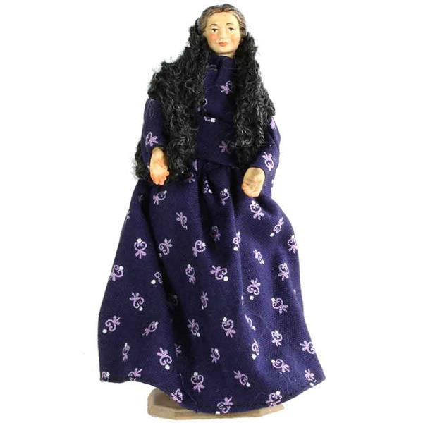 Hirtin alt mit Kleid und Schal Hirtin alt mit Kleid und Schal