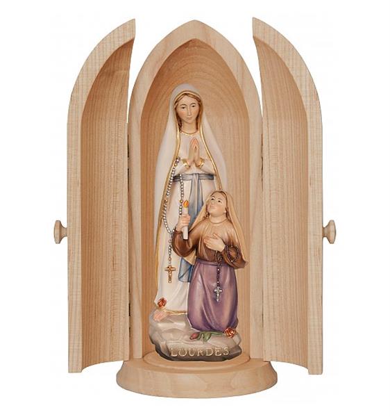 Nische mit Lourdes Madonna mit Bernadette