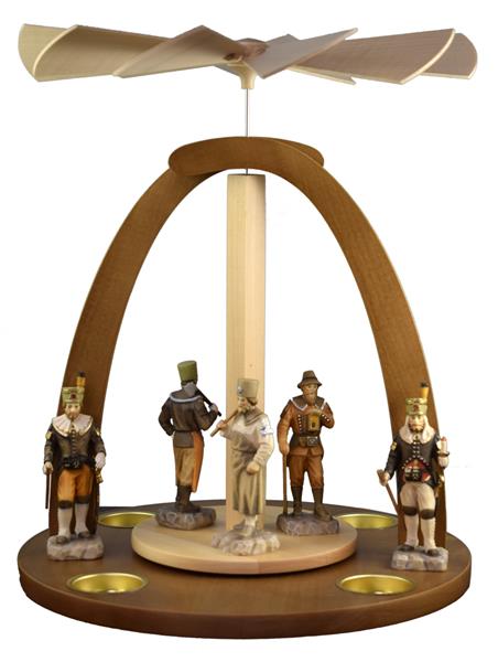 Pyramide mit 5 Bergmännern in 10 cm Pyramide mit 5 Bergmännern in 10 cm