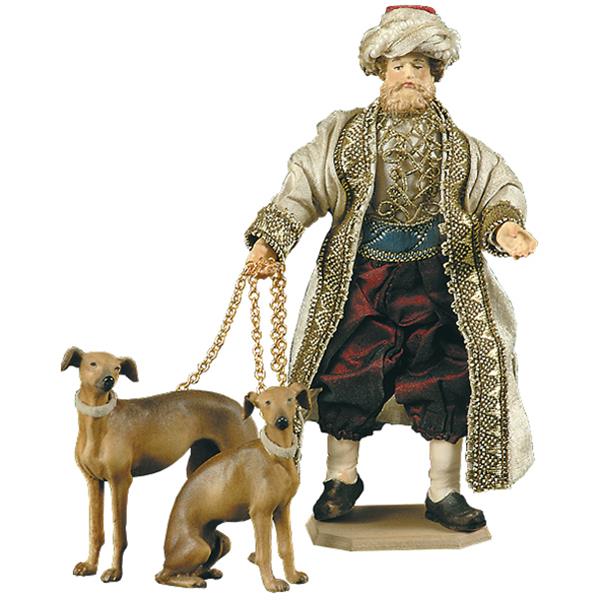 Diener mit Windhunde Diener mit Windhunde