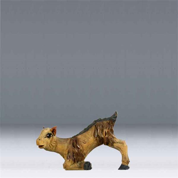 Ziegenkitz trinkend HANDGESCHNITZT