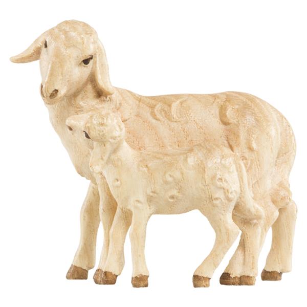 Schaf stehend mit Lamm (Esche)