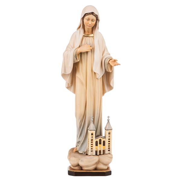Madonna Medugorje mit Kirche Madonna Medugorje mit Kirche