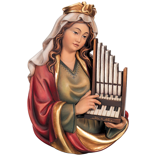 Hl. Cäcilia Brustbild Hl. Cäcilia Brustbild