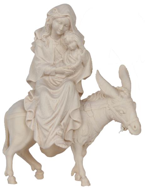 Maria sitzend mit Kind auf Esel (Flucht nach Ägypten)