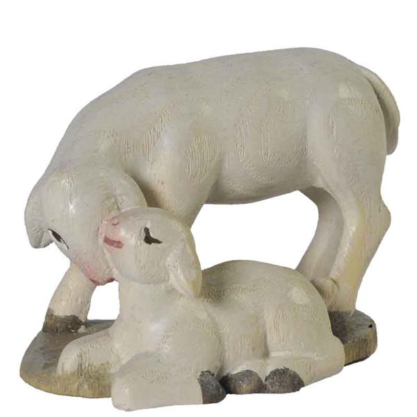Schaf mit Lamm Leo-Krippe - Esche Schaf mit Lamm Leo-Krippe - Esche