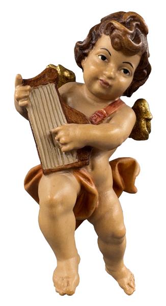 Engel mit Zither zart lasiert