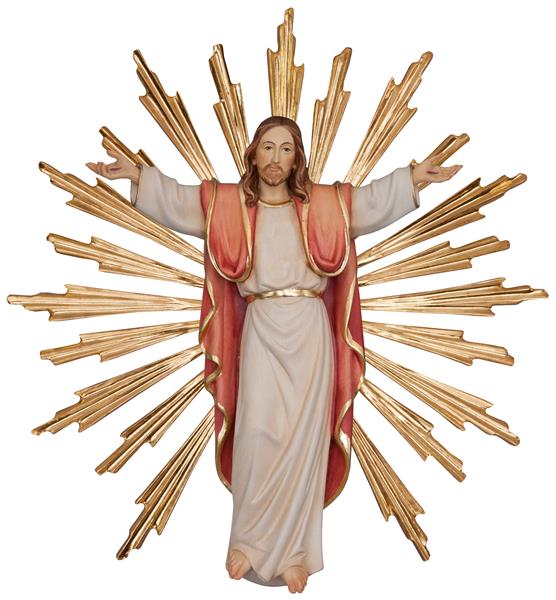 Auferstandener Jesus mit Strahlenkranz Auferstandener Jesus mit Strahlenkranz