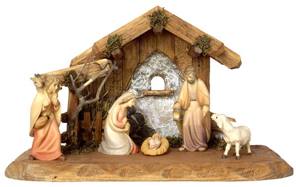 Familienstall mit Original Rudolf Figuren 5 tlg. Familienstall mit Original Rudolf Figuren 5 tlg.