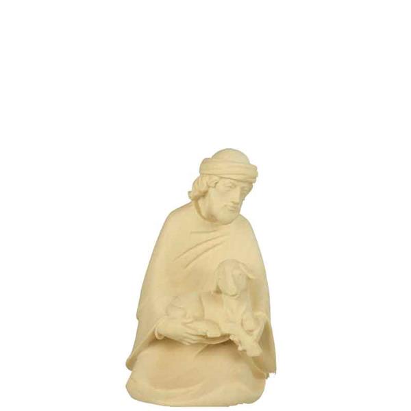 Hirt kniend mit Schaf Hirt kniend mit Schaf