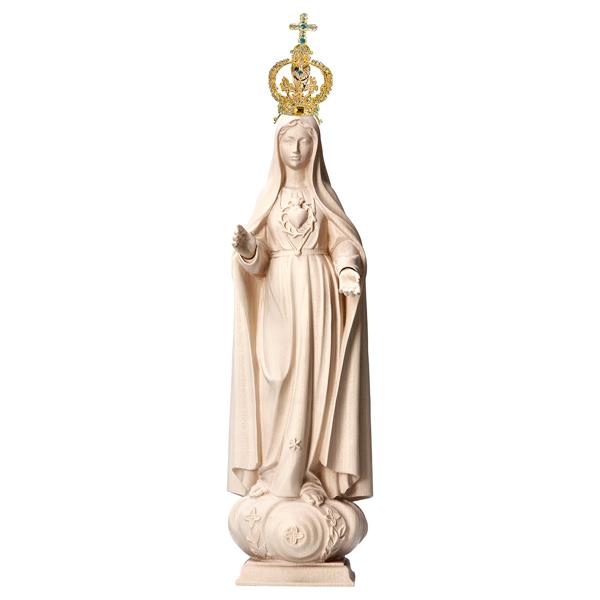 Herz Maria der Pilger mit Krone Metal und Kristalle