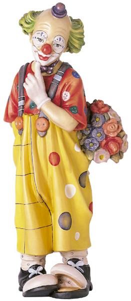 Clown mit Blumen Clown mit Blumen