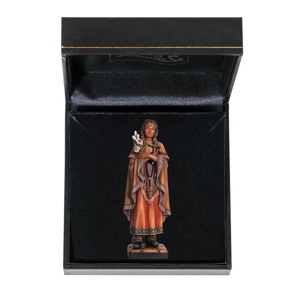 Hl. Kateri Tekakwitha mit Etui Hl. Kateri Tekakwitha mit Etui