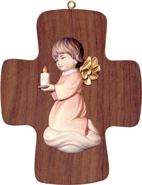 Kreuz mit Pitti - Engel mit Kerze