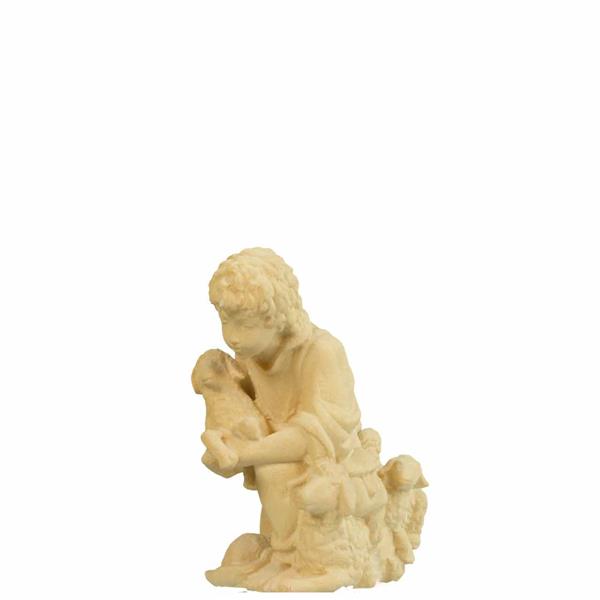 Hirt kniend mit Schafen Hirt kniend mit Schafen