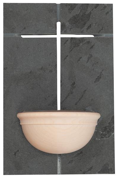 Weihwasserbecken in Schieferstein Weihwasserbecken in Schieferstein