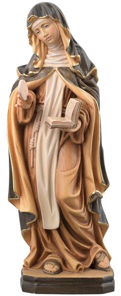 Hl. Irmina von Öhren mit Buch, Kirche und Bischofsstab