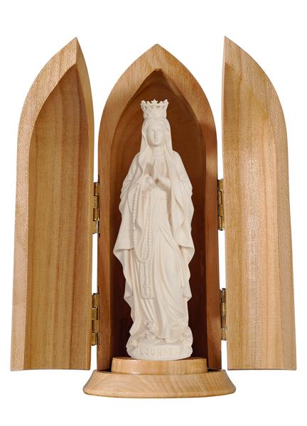 Madonna Lourdes mit Krone in Nische