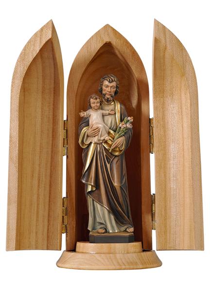 Hl. Josef mit Kind in Nische Hl. Josef mit Kind in Nische