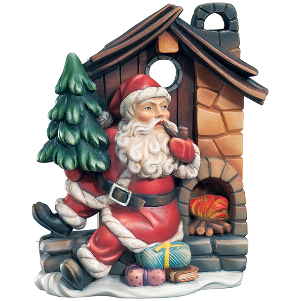 Weihnachtsmann mit Haus Weihnachtsmann mit Haus