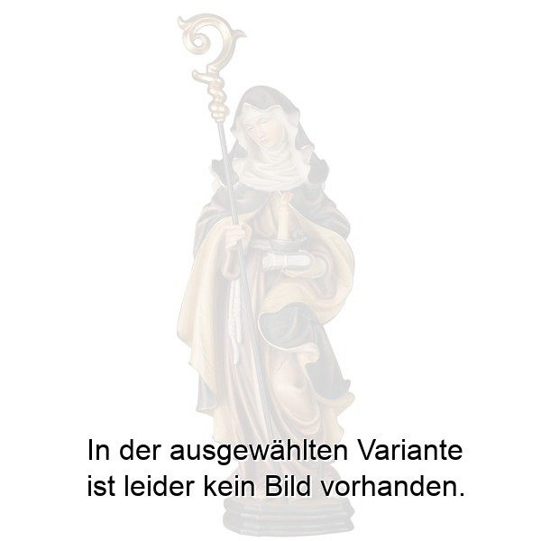 Hl. Brigitte mit Stab und Kerze Hl. Brigitte mit Stab und Kerze