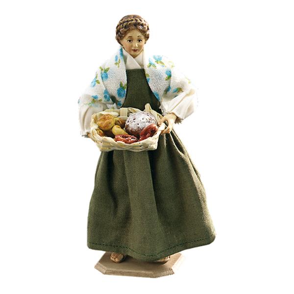Frau mit Brotkorb Frau mit Brotkorb