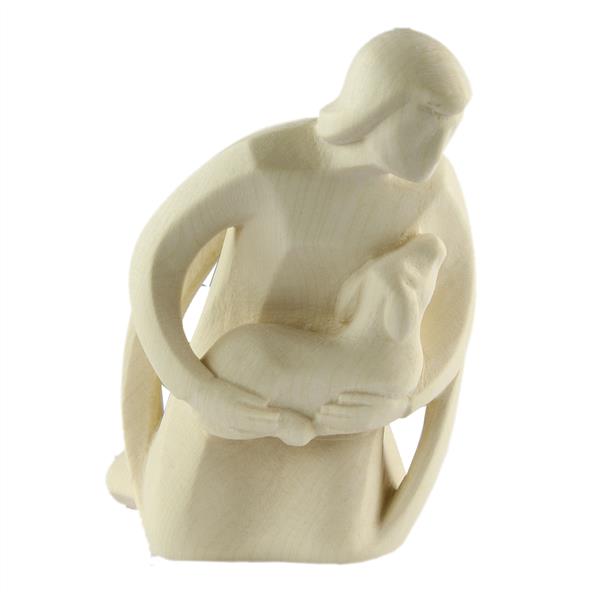 Hirte kniend mit Schaf Hirte kniend mit Schaf