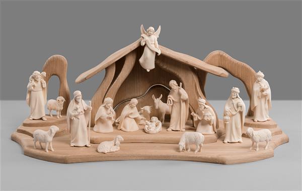 Licht Krippenset 17 Figuren + Stall Licht Licht Krippenset 17 Figuren + Stall Licht