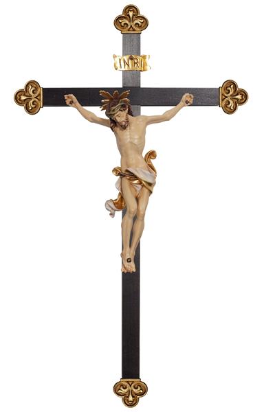 Christus Leonardo mit Gloriole auf Balken Barock Christus Leonardo mit Gloriole auf Balken Barock