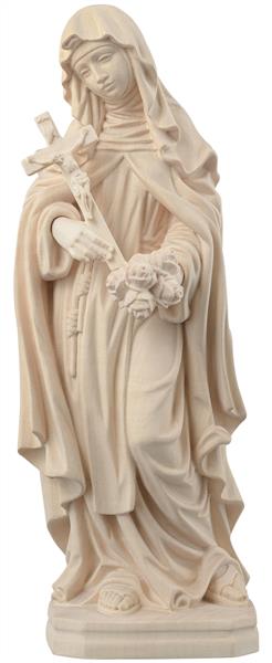 Hl. Theresa von Lisieux mit Christuskreuz und Rosen (weißes Kleid)
