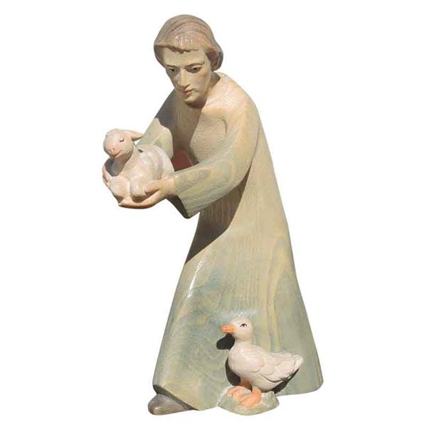 Hirte mit Schaf + Gans - Esche Hirte mit Schaf + Gans - Esche