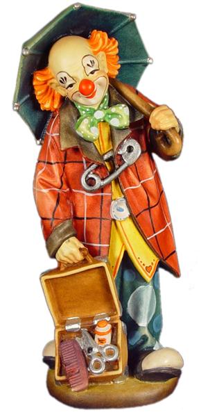 Clown mit Schirm