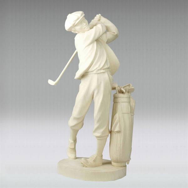 Golfspieler mit Tasche