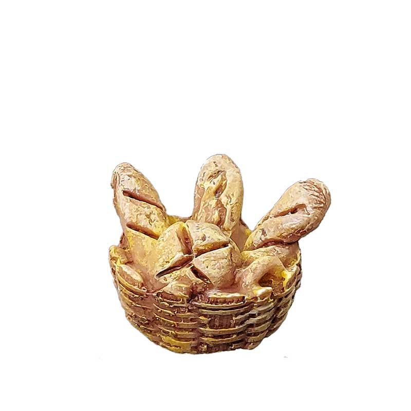 Korb oval mit Brot - Poly Korb oval mit Brot - Poly